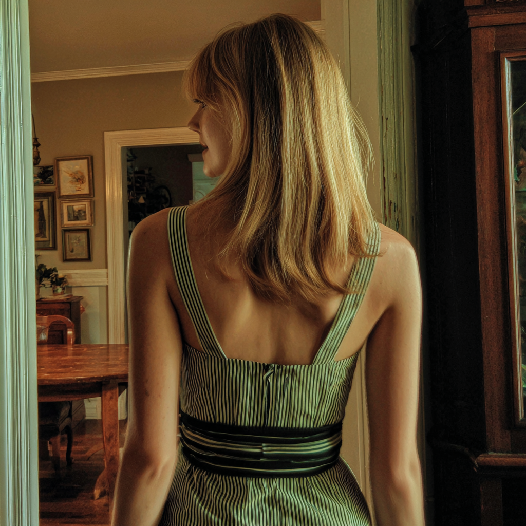 A woman walking away | Source: no source