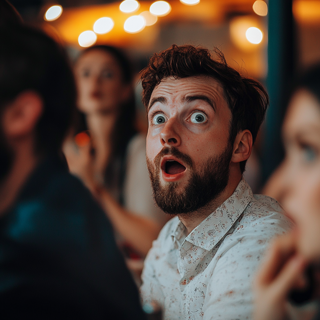 A shocked quest at a wedding | Source: No source