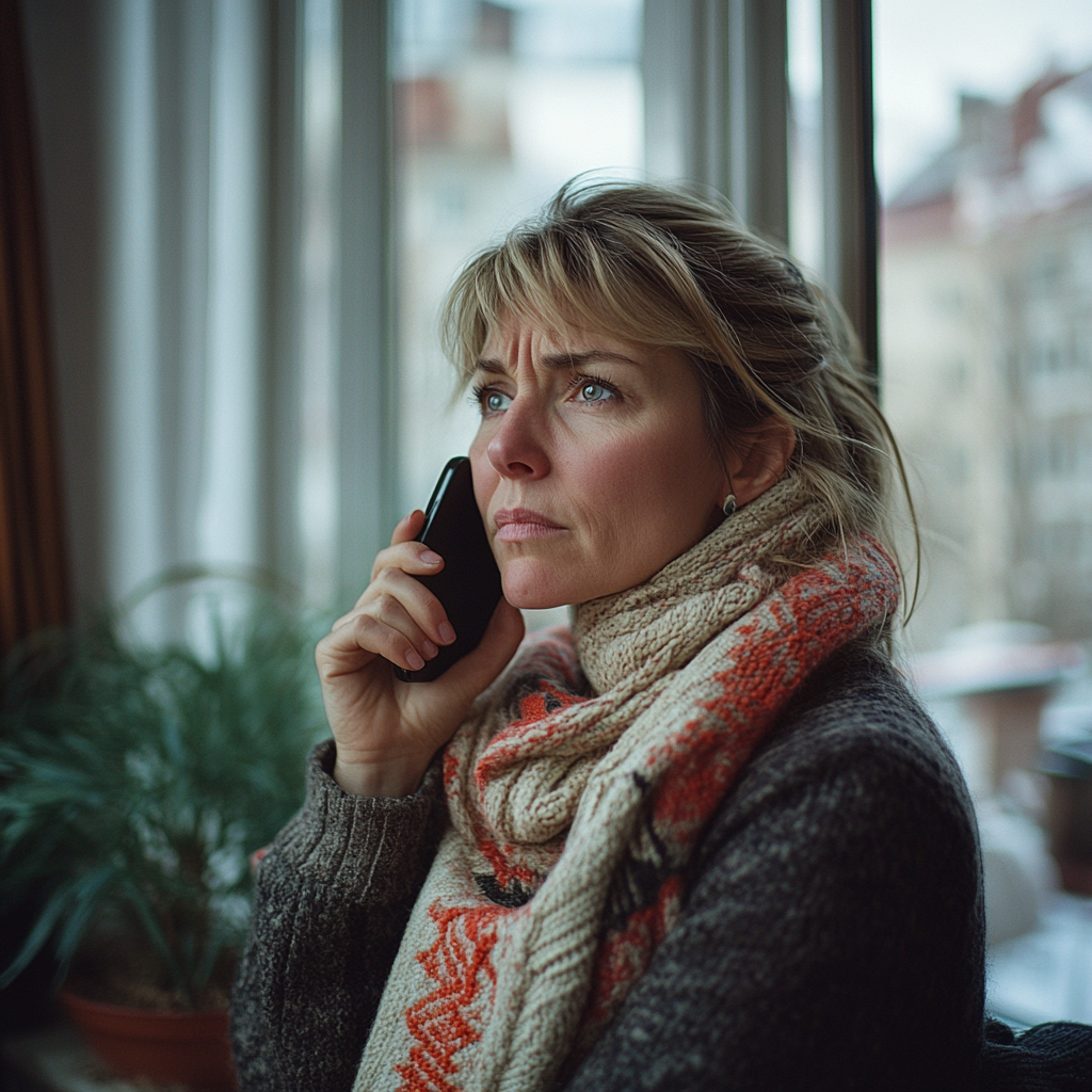 An angry woman on a call | Source: No source