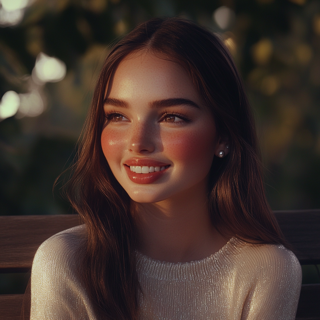 A relieved woman smiling | Source: no source