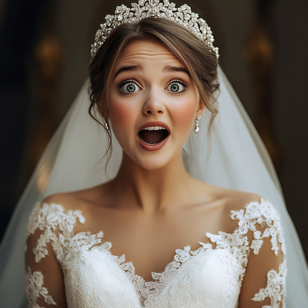 A shocked bride | Source: No source