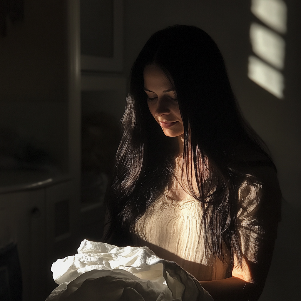 A woman doing laundry | Source: No source