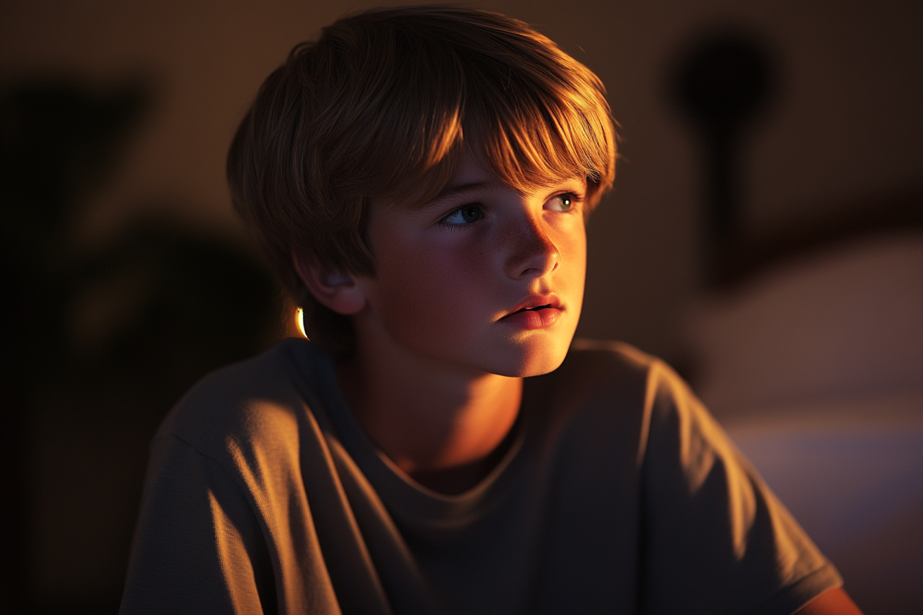 A boy sitting in his bedroom | Source: no source