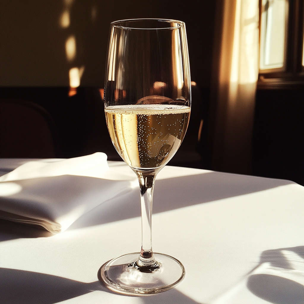 A glass of champagne | Source: No source