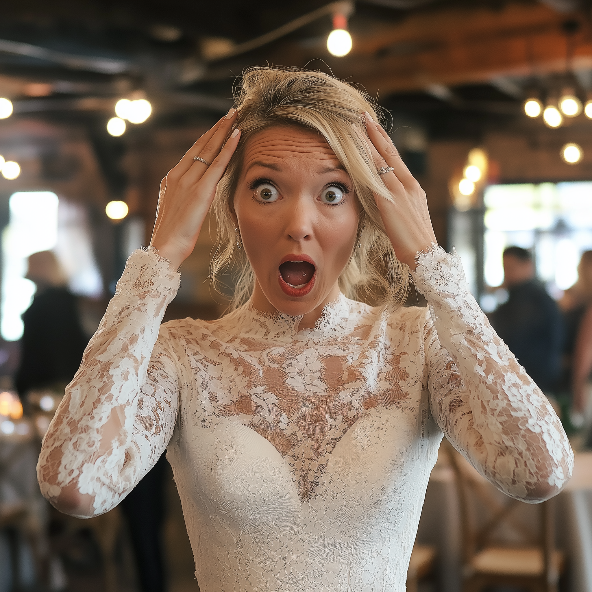 A shocked bride | Source: No source