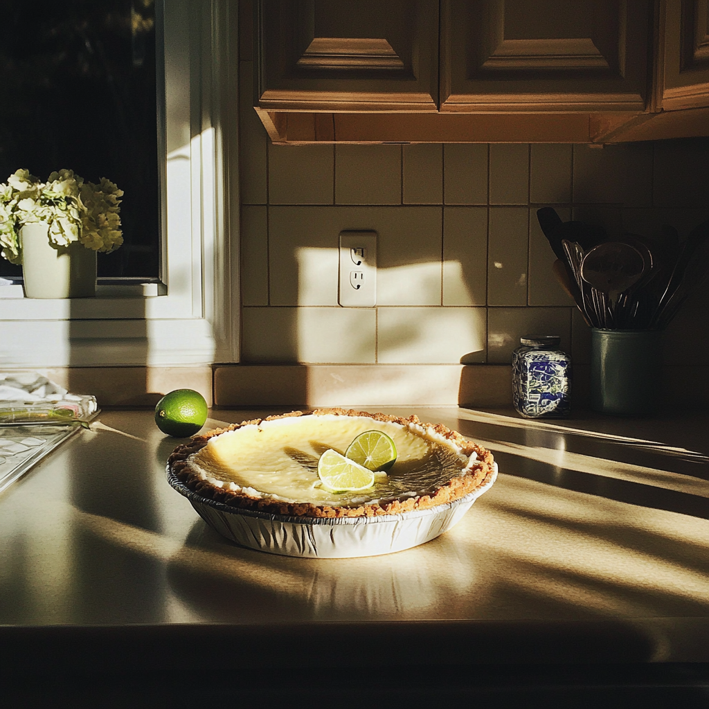 A homemade pie on a counter | Source: no source