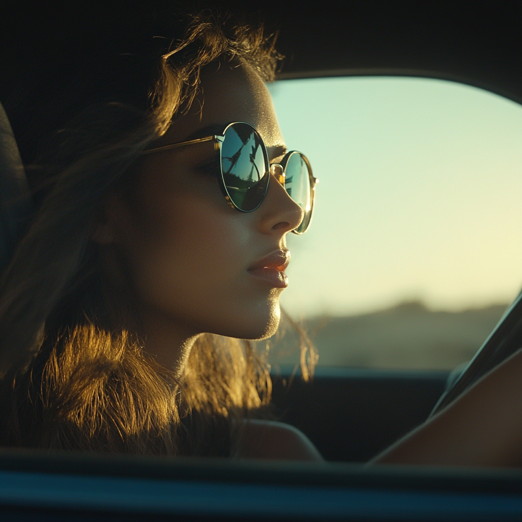 A woman driving | Source: No source