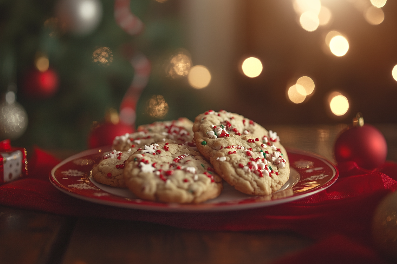 A plate of cookies for Santa | Source: no source
