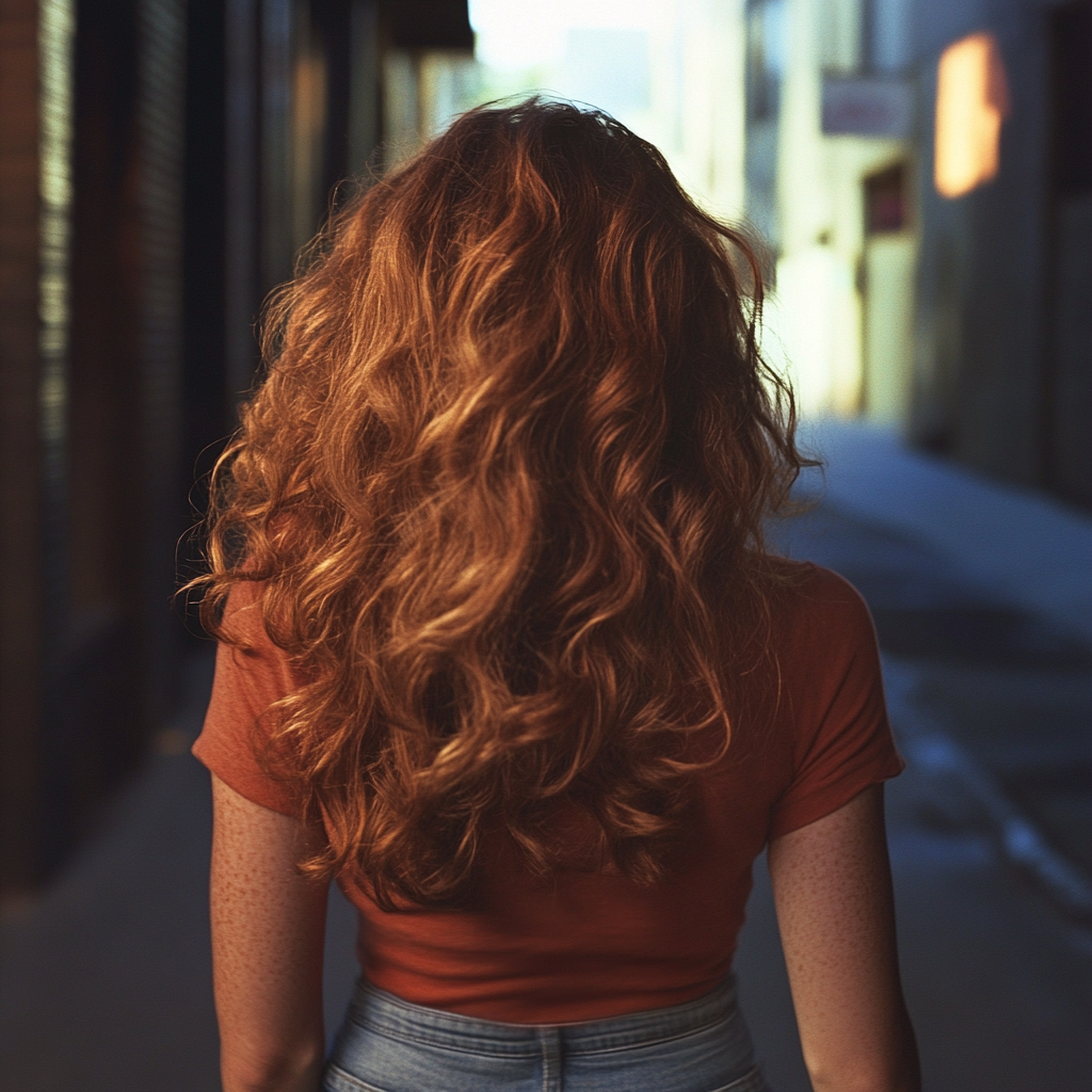A woman walking away | Source: No source