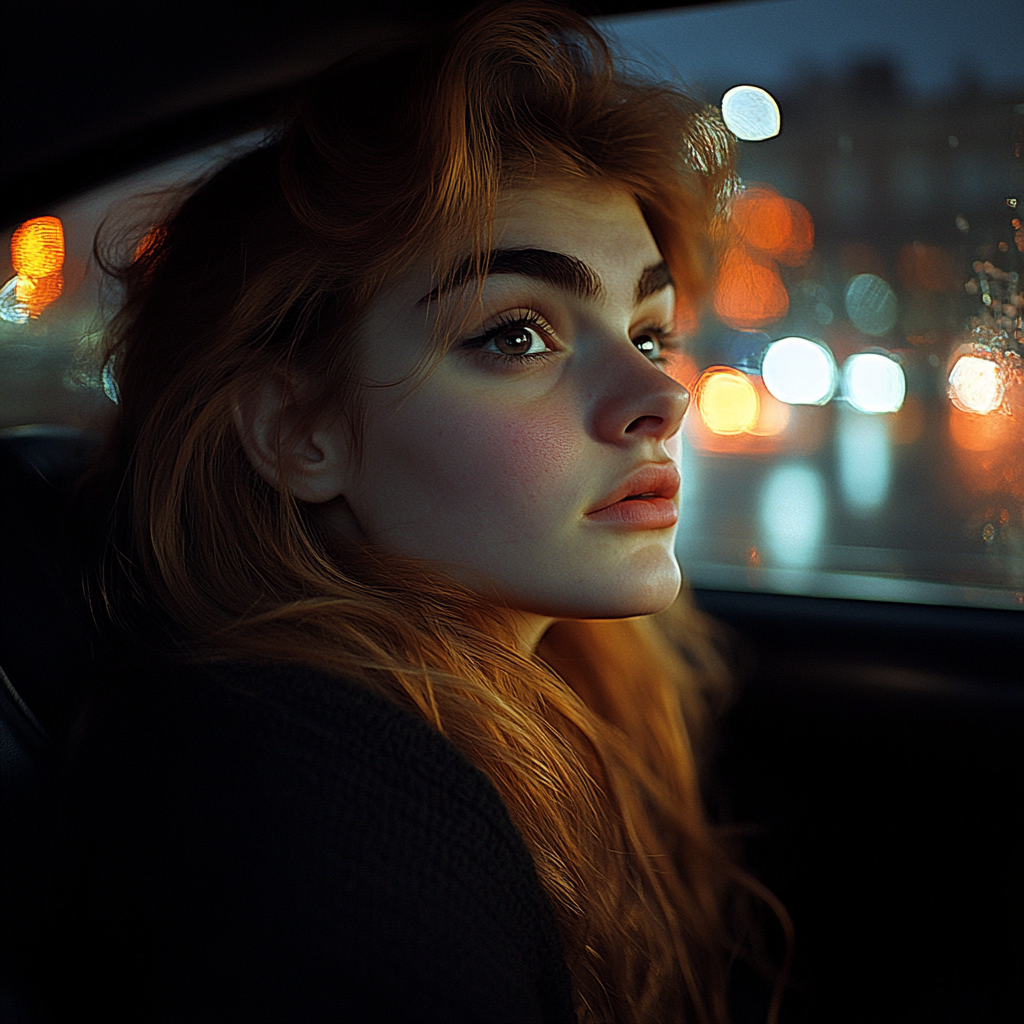 A woman talking to her cab driver | Source: No source