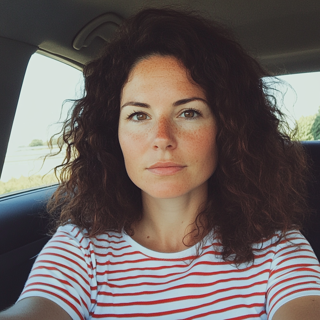 A woman driving a car | Source: No source