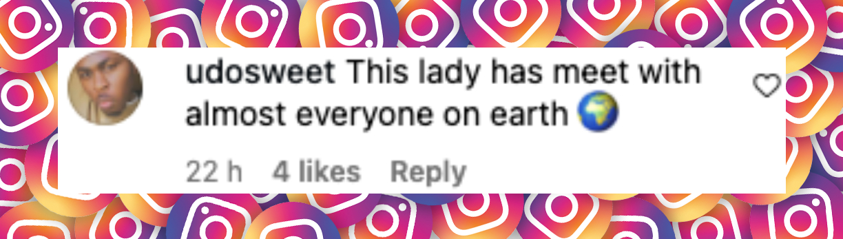 Netizen comment about the famous woman, posted on November 12, 2025. | Source: Instagram/entertainmenttonight