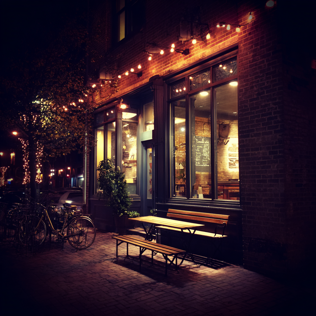 The exterior of a cozy coffee shop | Source: no source