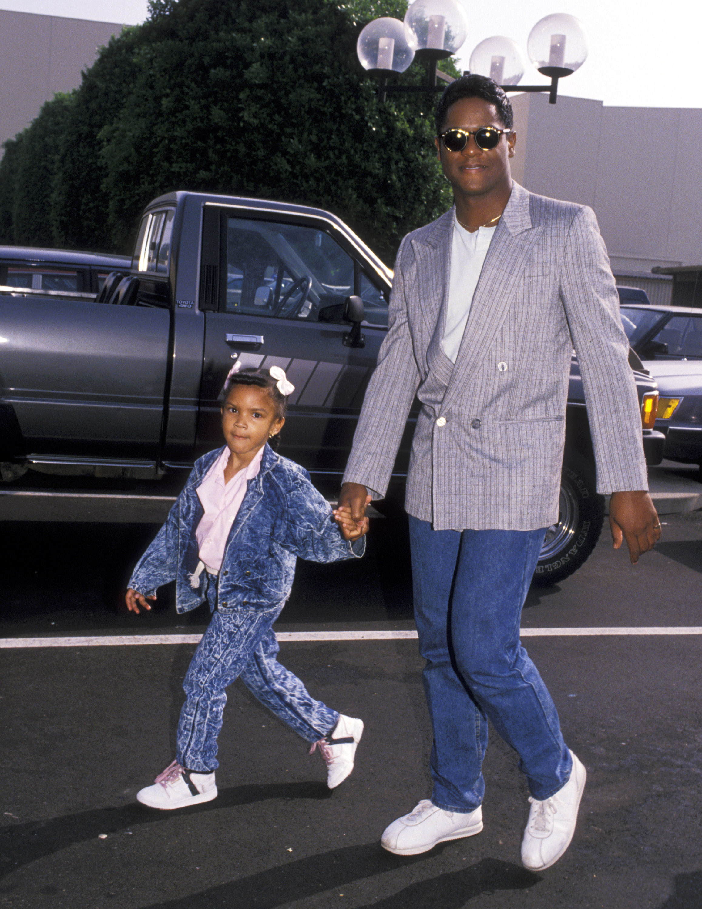 Blair Underwood and his niece during the "Oliver & Company" Los Angeles Premiere at Walt Disney Studios on November 6, 1988, in Burbank, California | Source: Getty Images