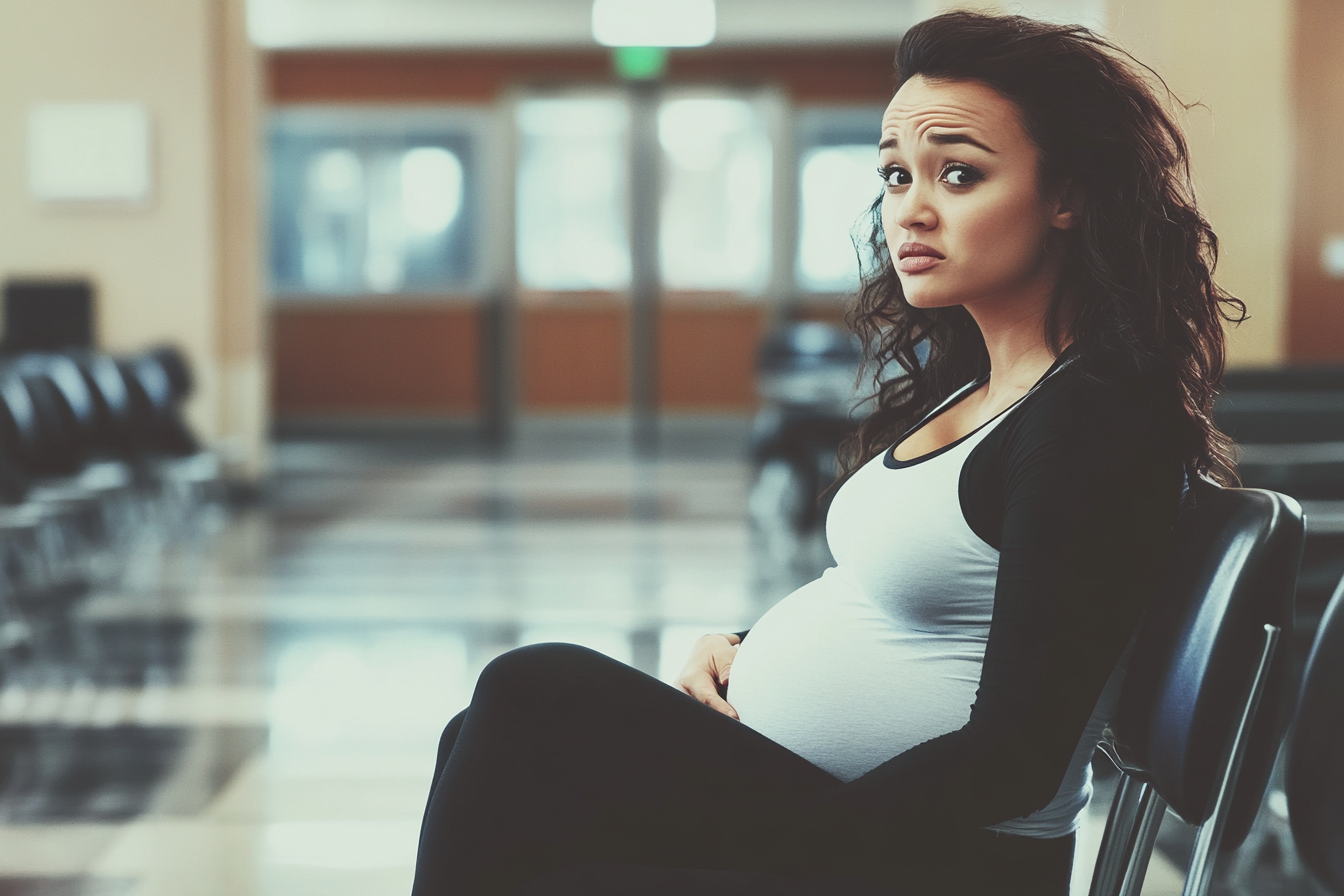 A worried woman in a hospital waiting room | Source: No source