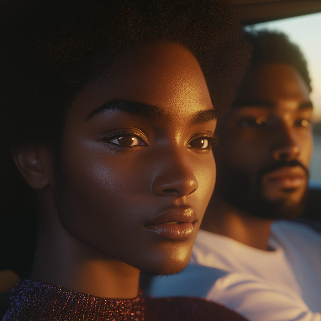 A sad couple sitting in a car | Source: no source