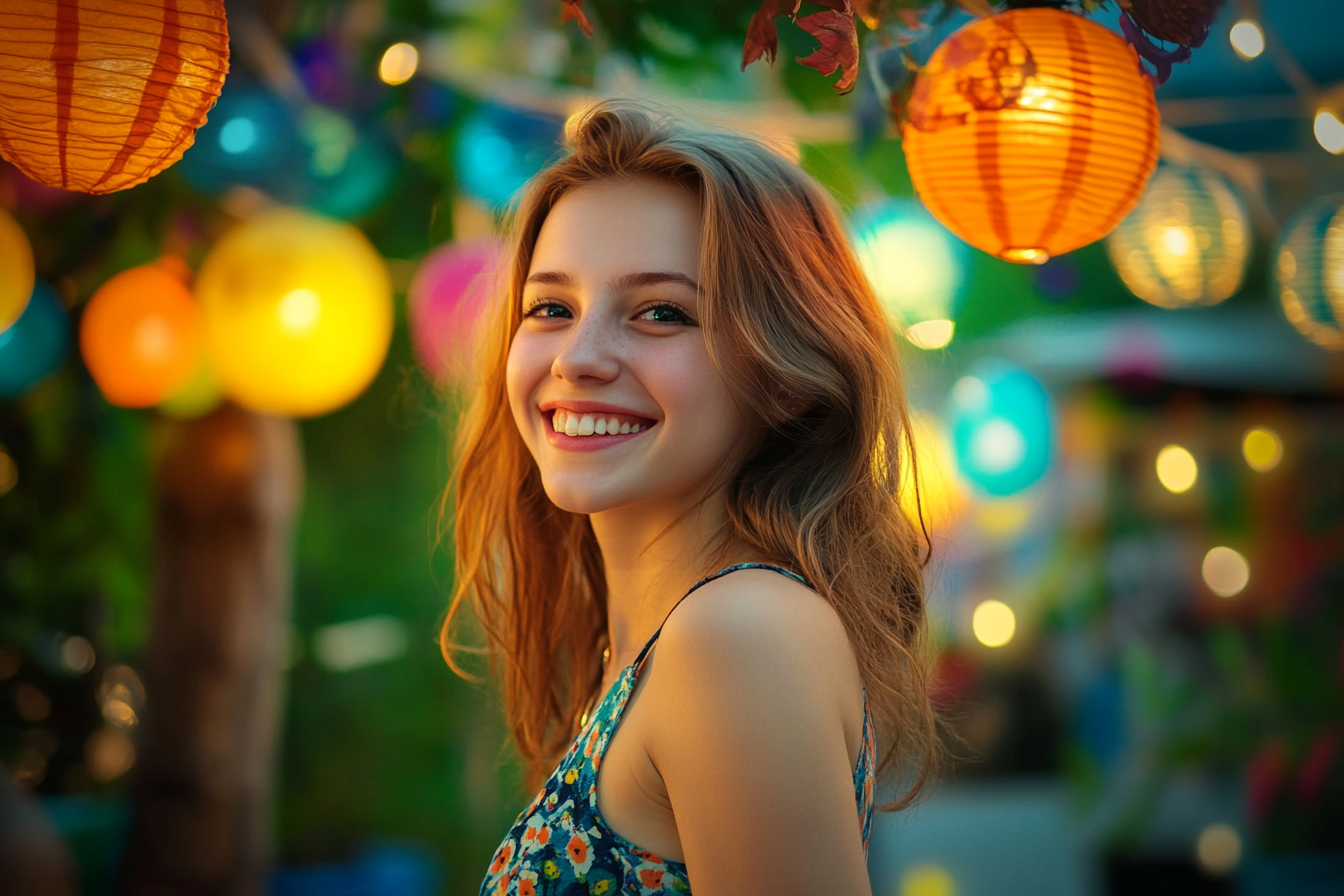 A young woman smiling warmly | Source:  no source
