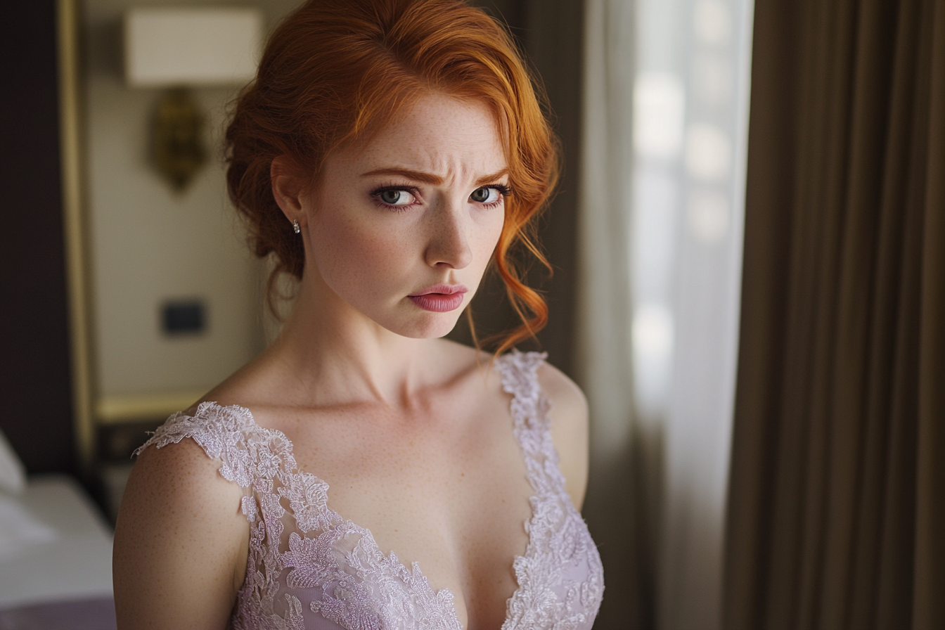 A bridesmaid looking confused | Source: no source