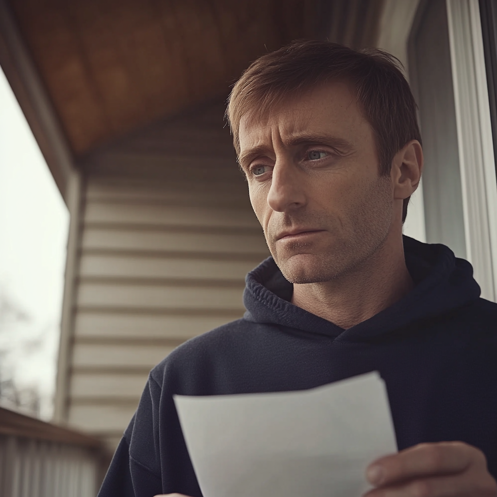 A man holding a piece of paper | Source: No source
