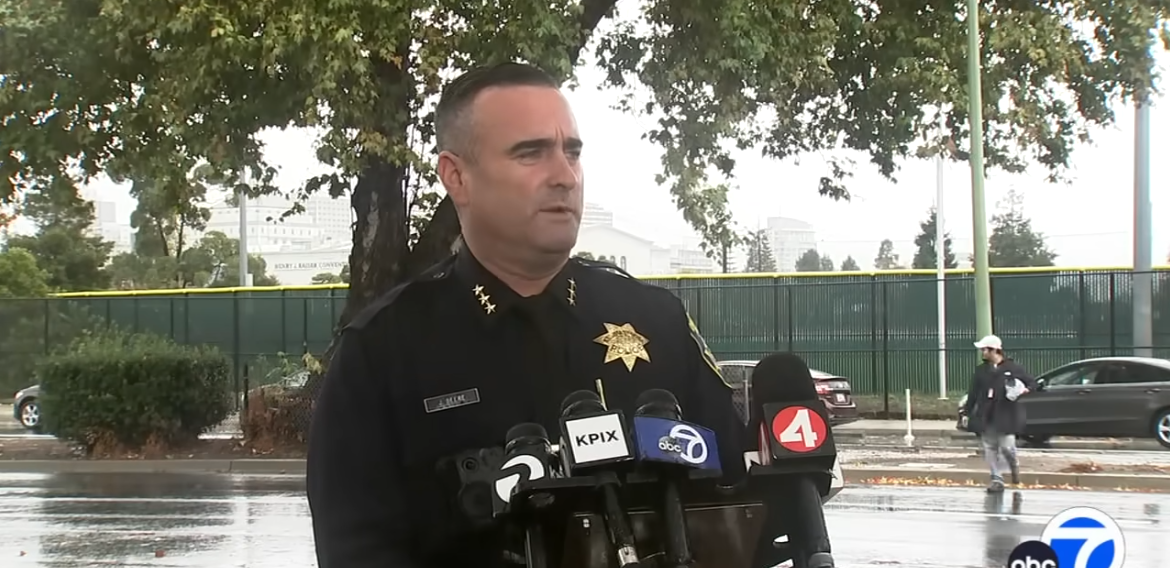 James Beere addresses the press concerning the shooting at Laney College, as seen from a video post dated November 13, 2025. | Source: YouTube/ ABC7NewsBayArea