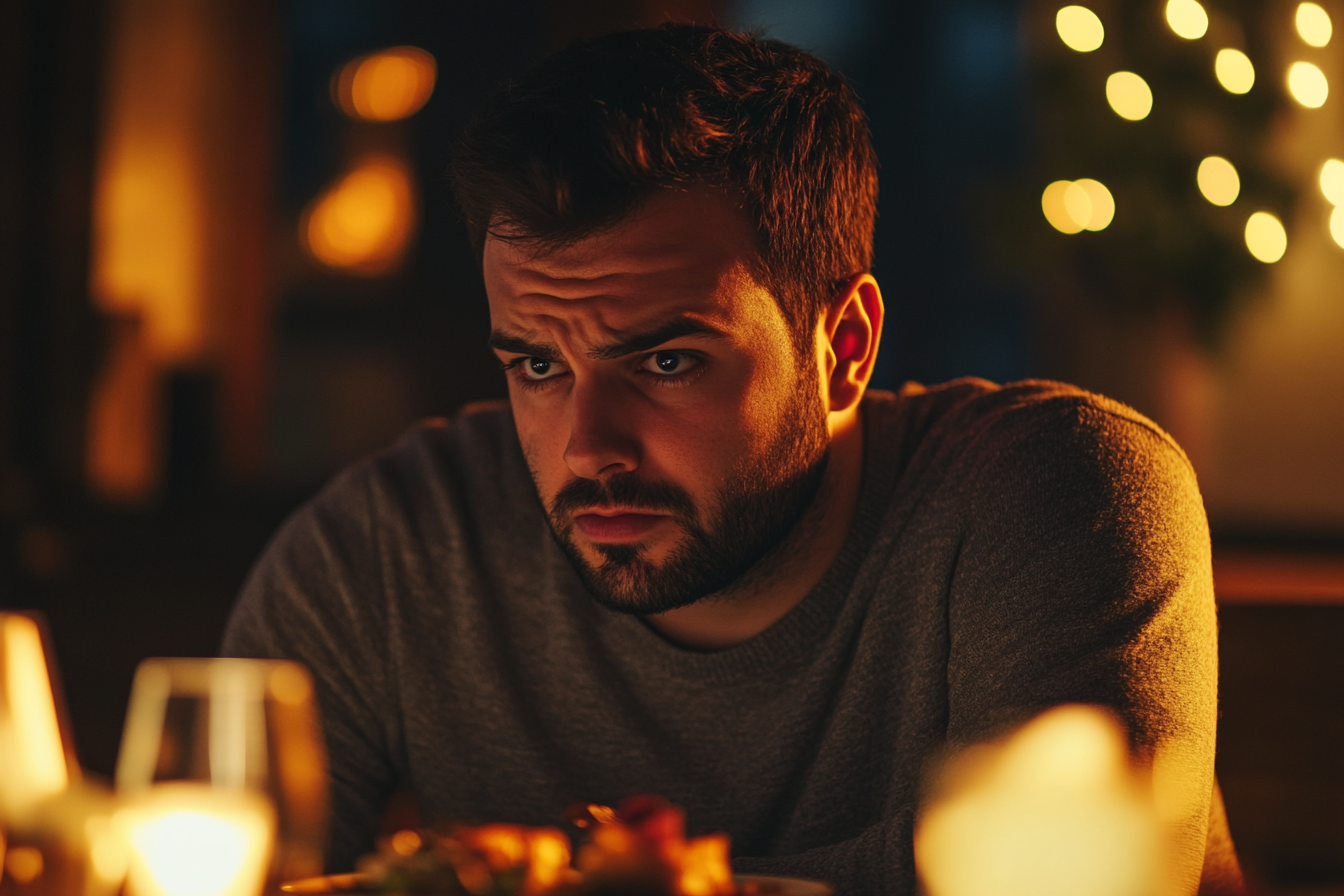 A frowning man | Source: no source