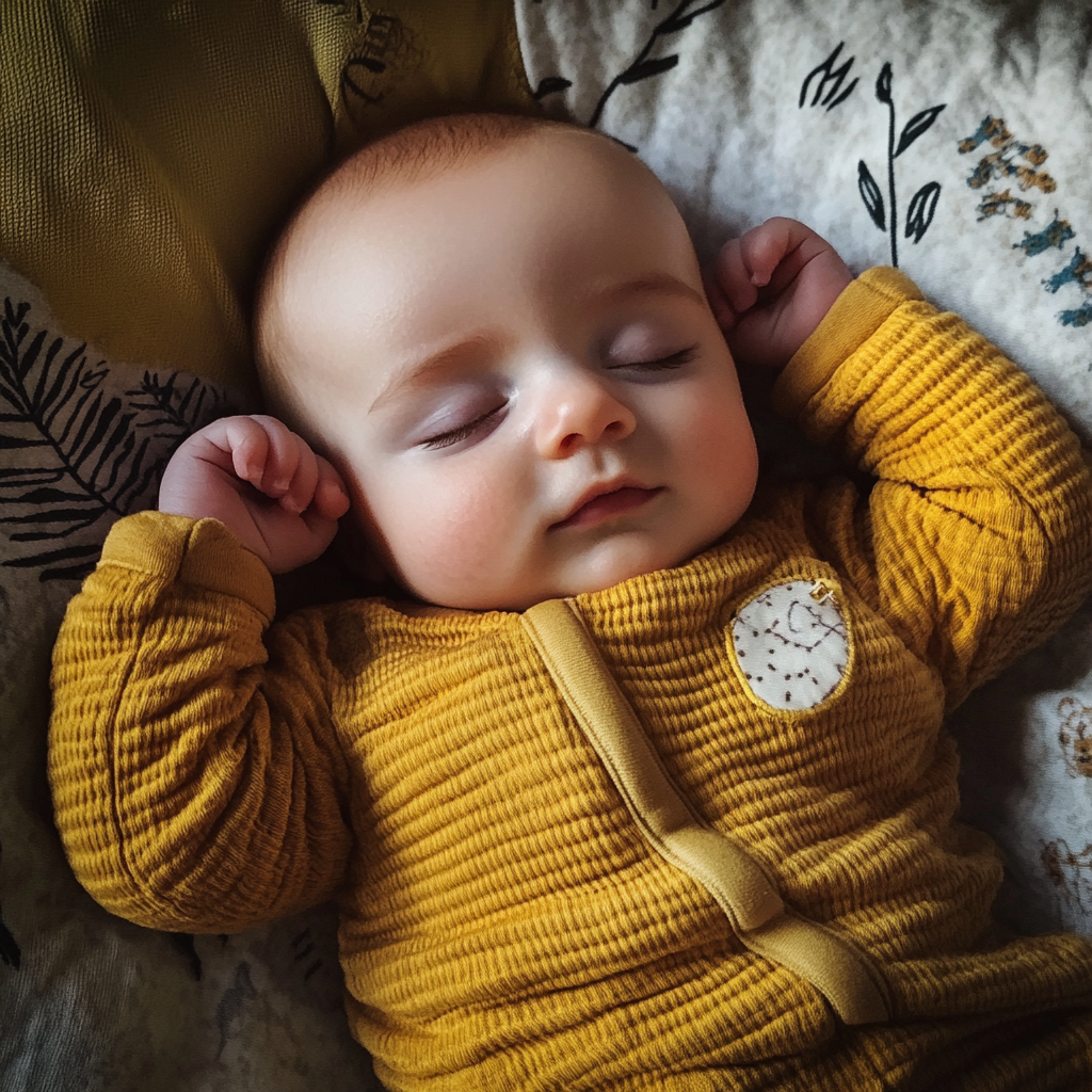 A sleeping baby boy | Source: no source