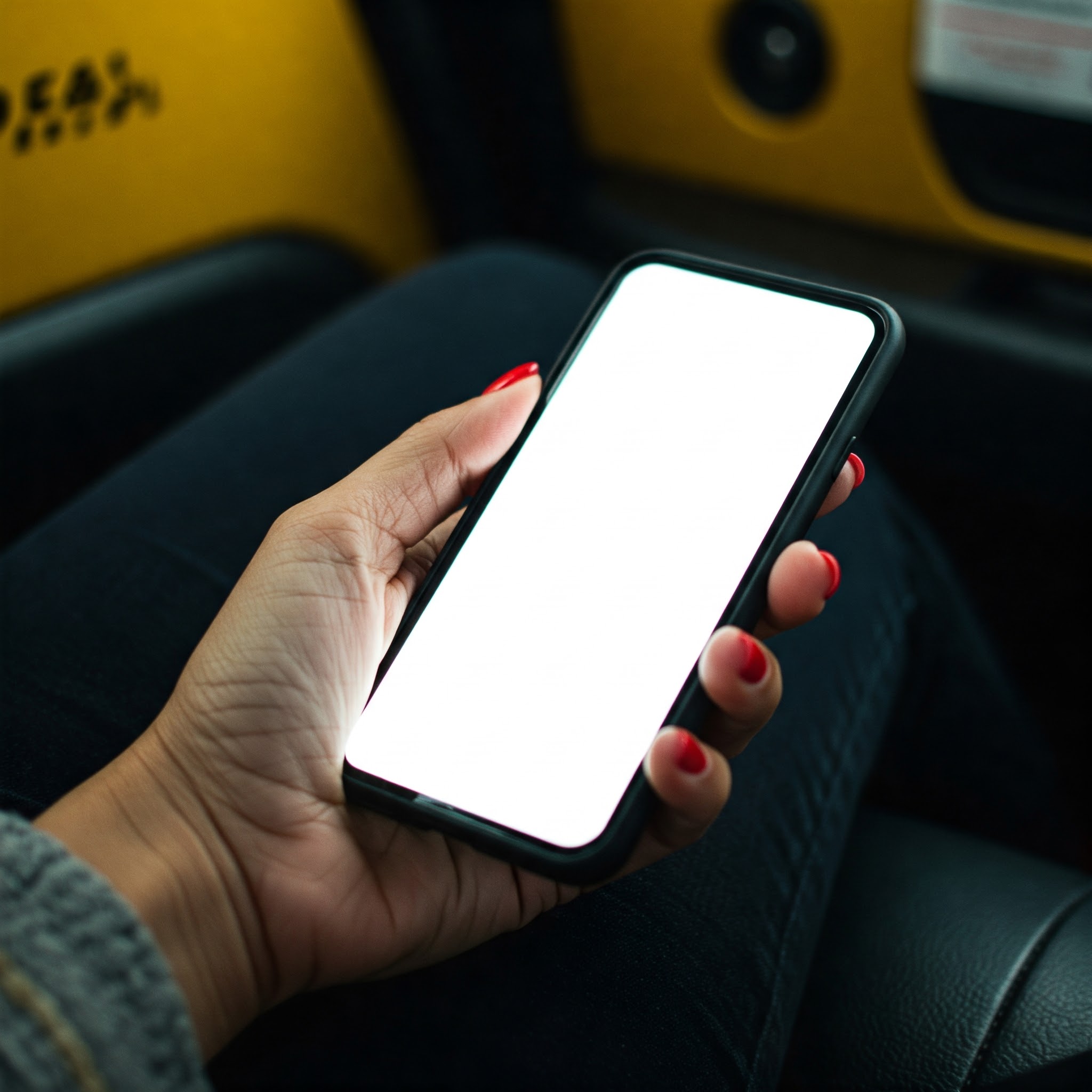A woman holding a cell phone | Source: No source