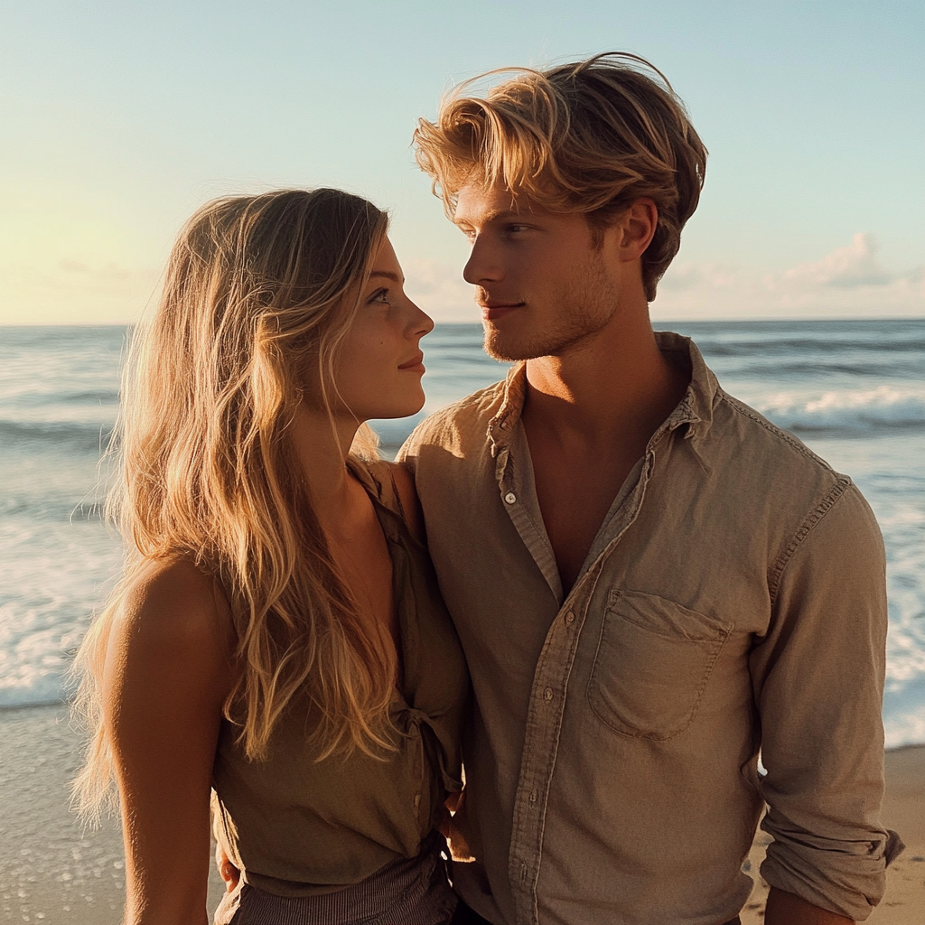 A couple at the beach | Source: No source