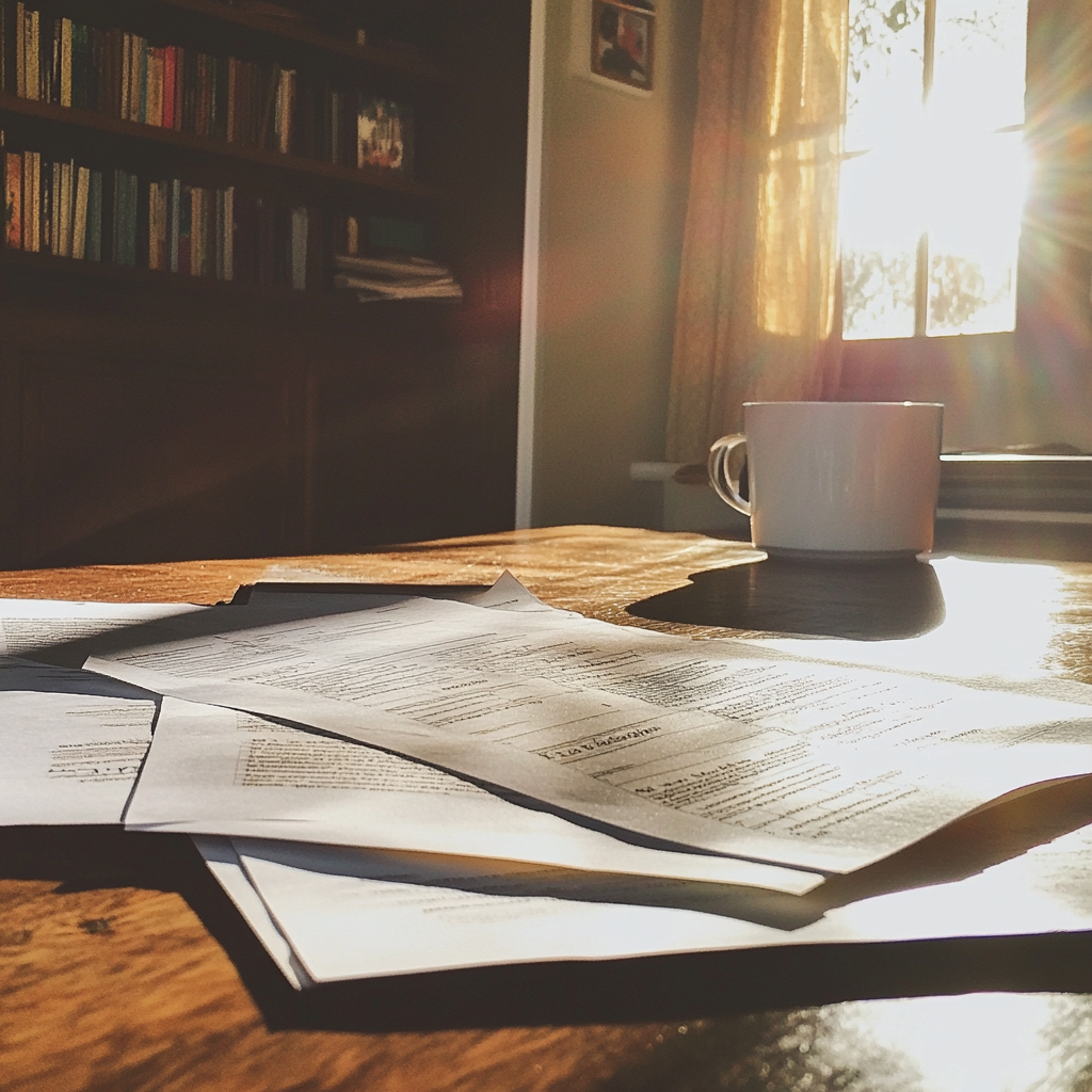 Paperwork on a table | Source: no source