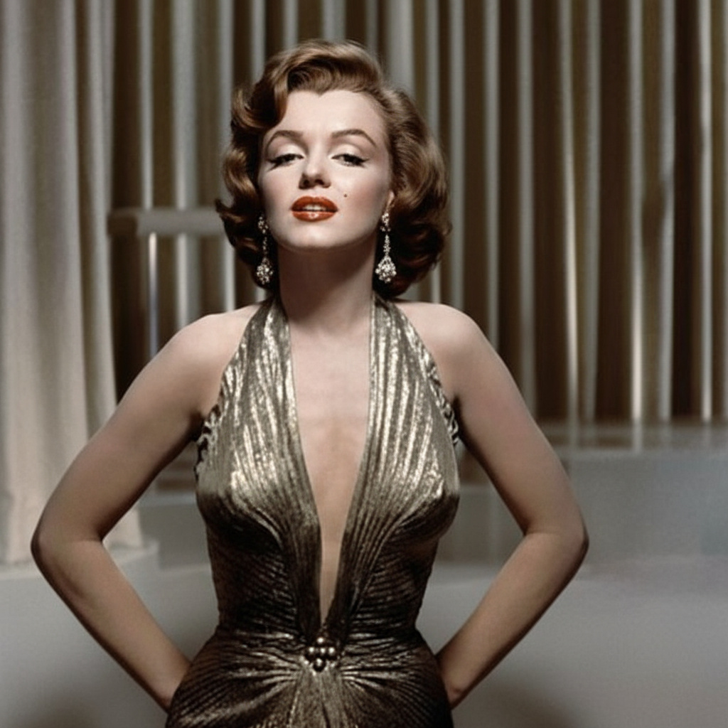 Marilyn Monroe's vintage look. | Source: GrokAI