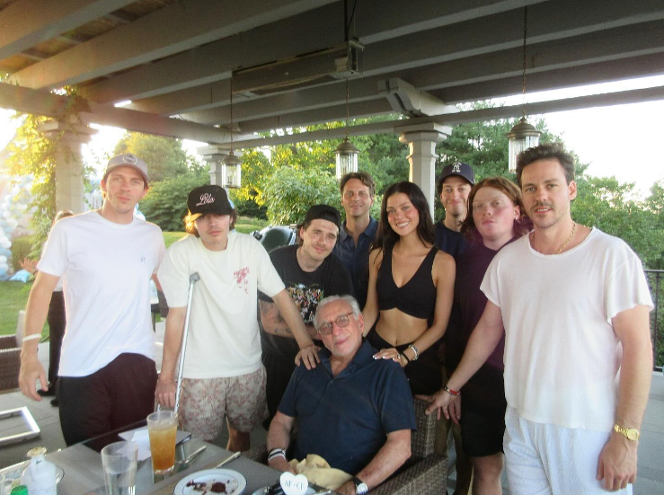 Brooklyn Beckham, Nicola Peltz, and family and friends at a gathering in a post dated July 1, 2025 | Source: Instagram/brooklynpeltzbeckham