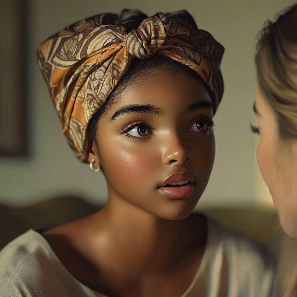 A woman talking to another woman | Source: no source