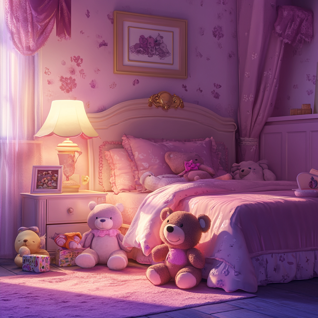 A cute pink bedroom | Source: No source