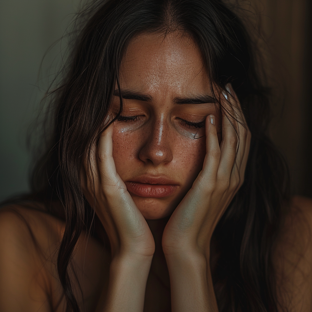 An upset young woman | Source: No source