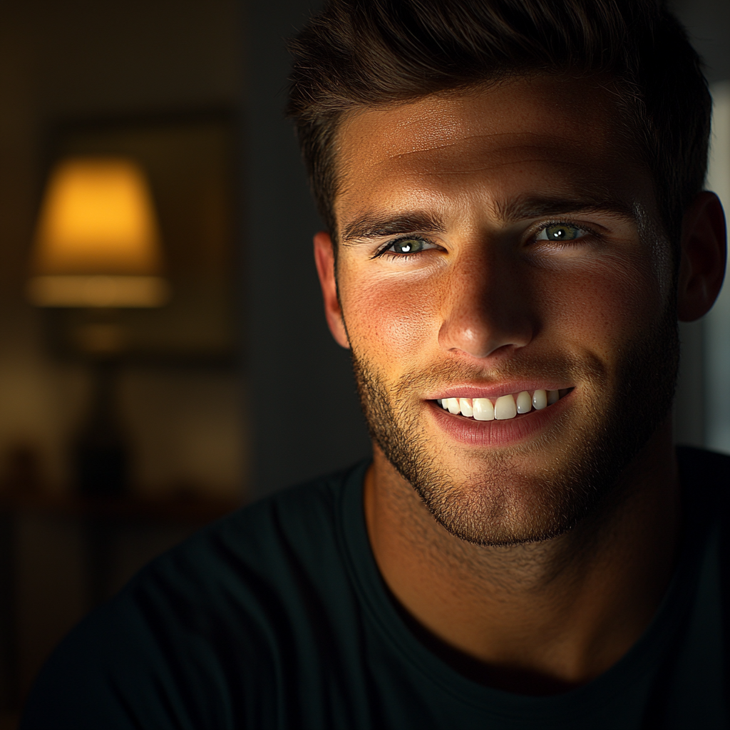 A relieved man smiling | Source: no source