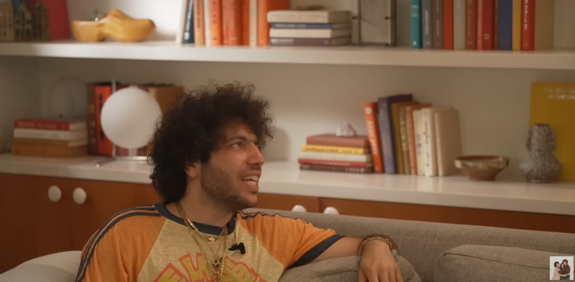 Benny Blanco is seen during his podcast. | Source: YouTube/FriendsKeepSecrets
