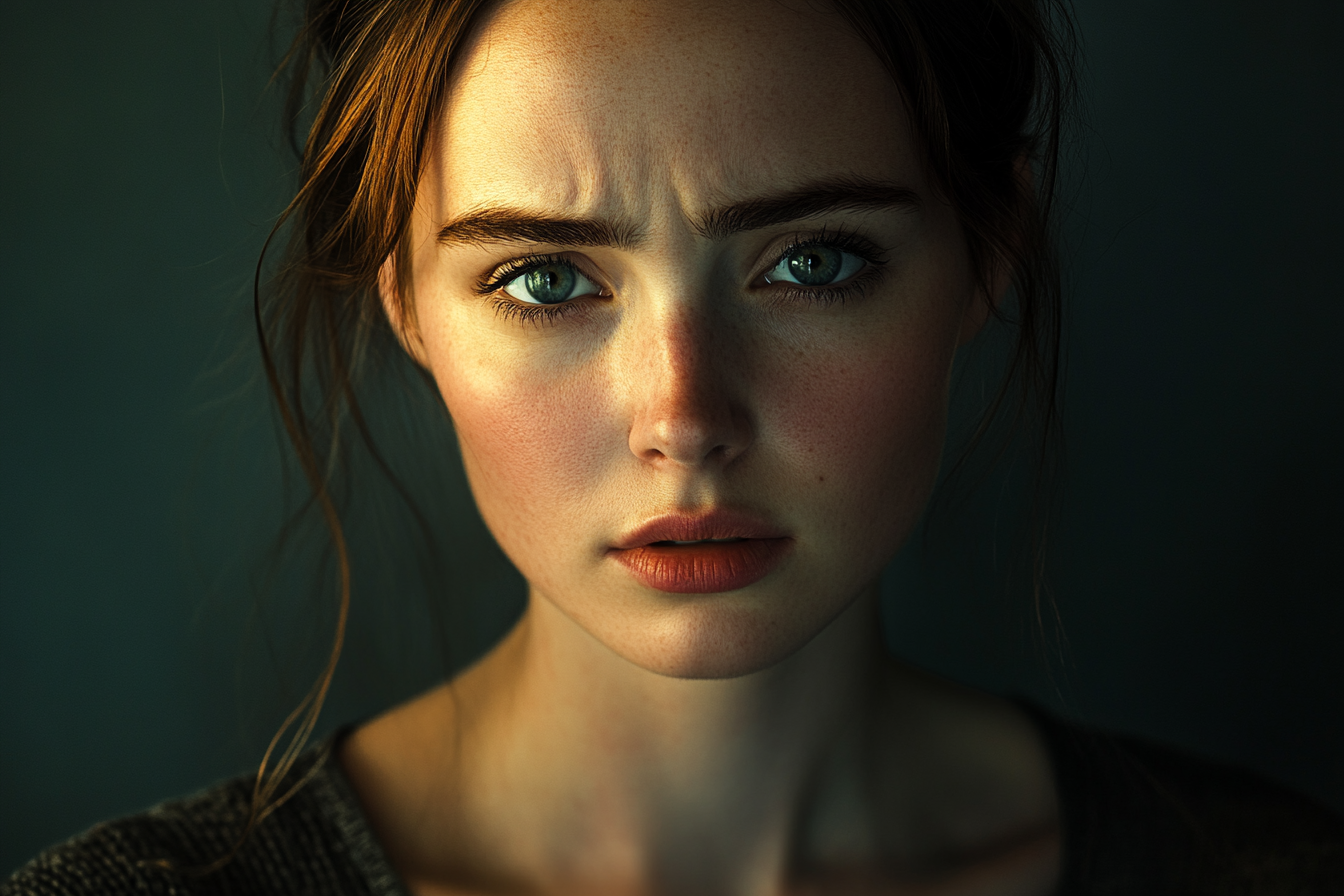 Portrait of a sad young woman | Source: no source