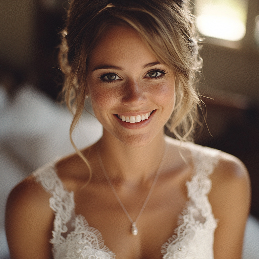 A happy bride on her wedding day | Source: no source