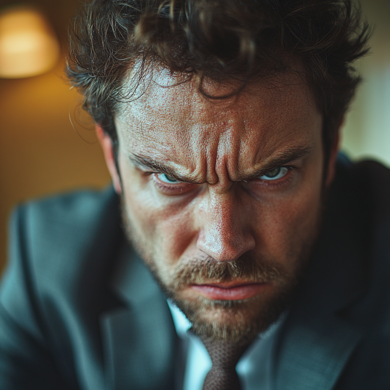 A very angry man | Source: no source