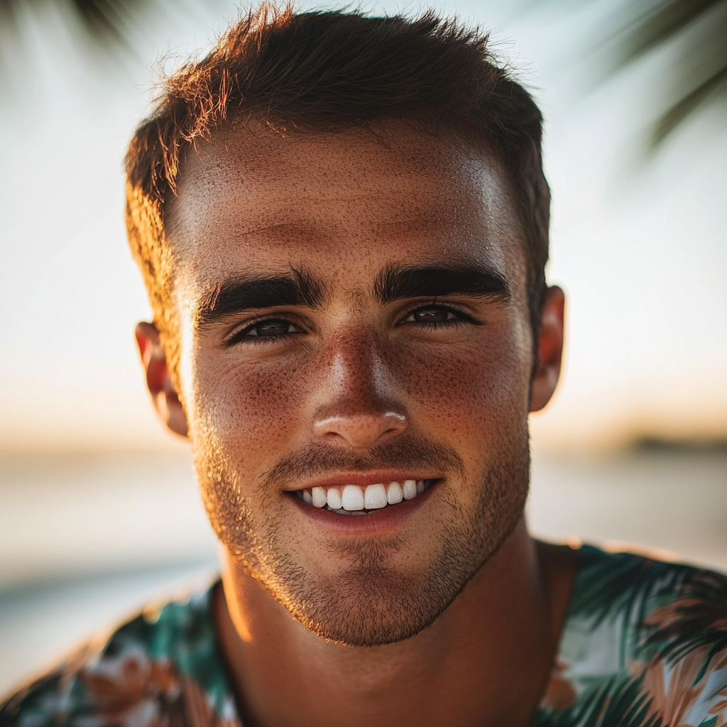 Portrait of a cheerful man | Source: No source