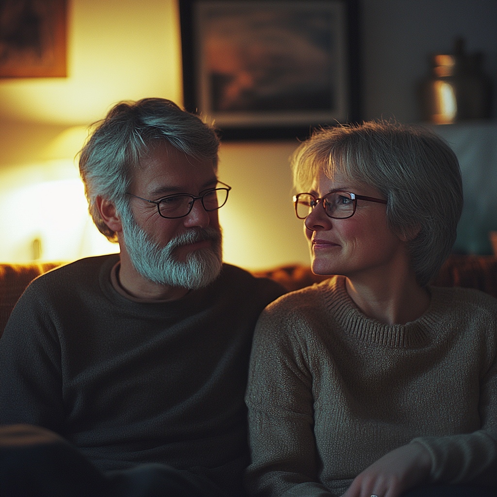 A couple sitting on a couch | Source: No source