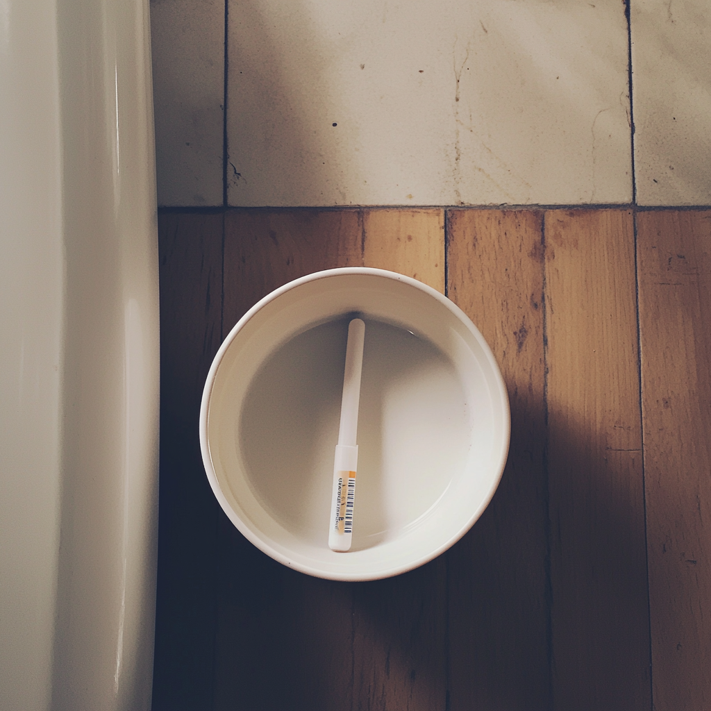 A pregnancy test in a bin | Source: No source