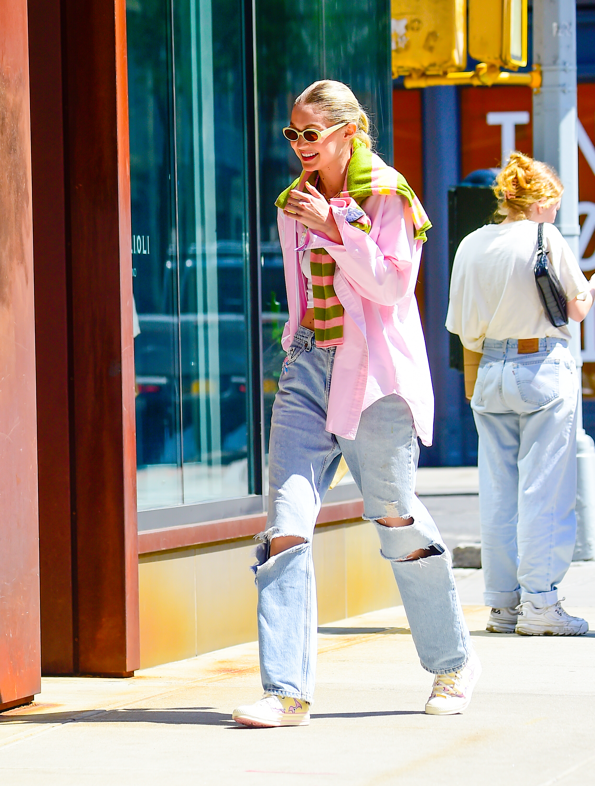 Gigi Hadid in SoHo on April 20, 2023, in New York City | Source: Getty Images