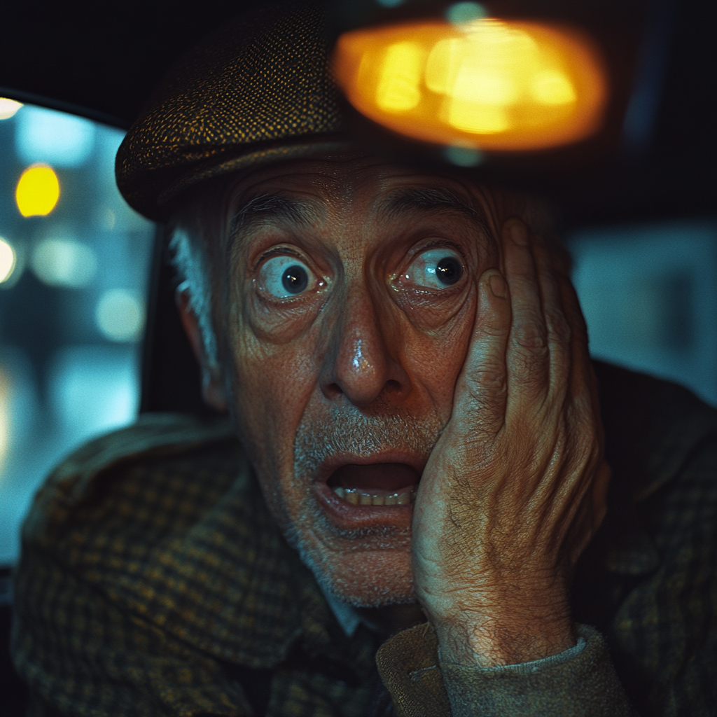 A shocked cab driver | Source: No source