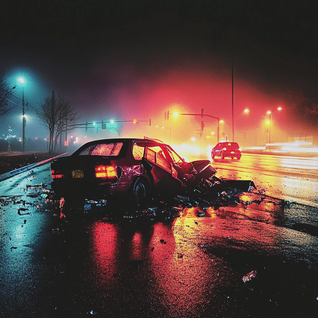 A car crash scene | Source: No source