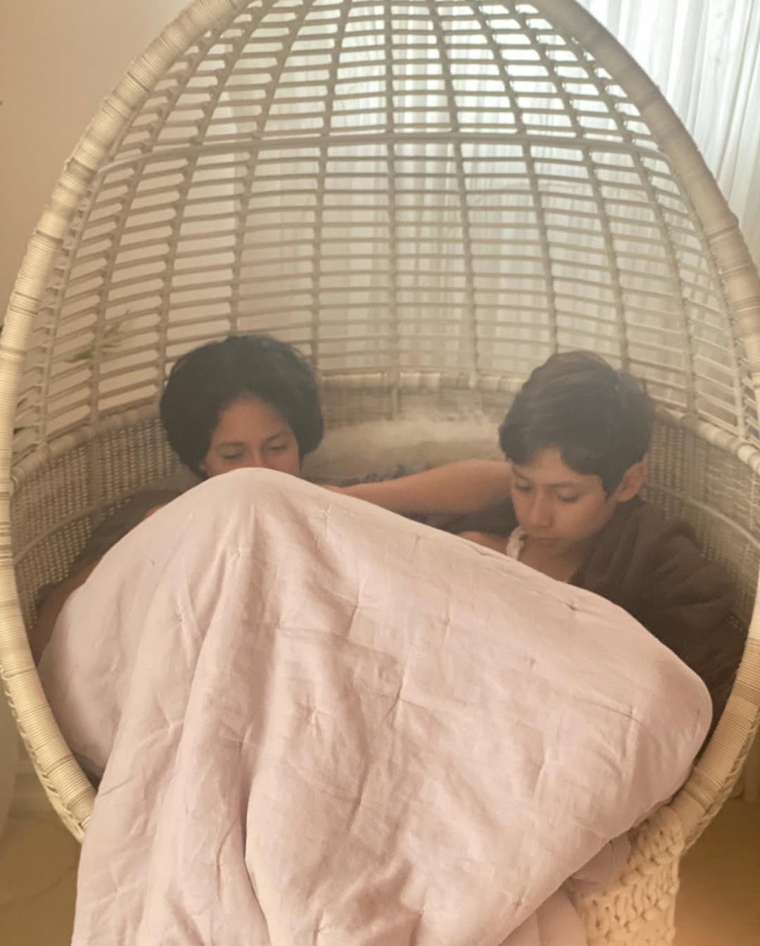 Emme and Maximilian Muniz, seen in a post dated June 4, 2021 | Source: Instagram/jlo