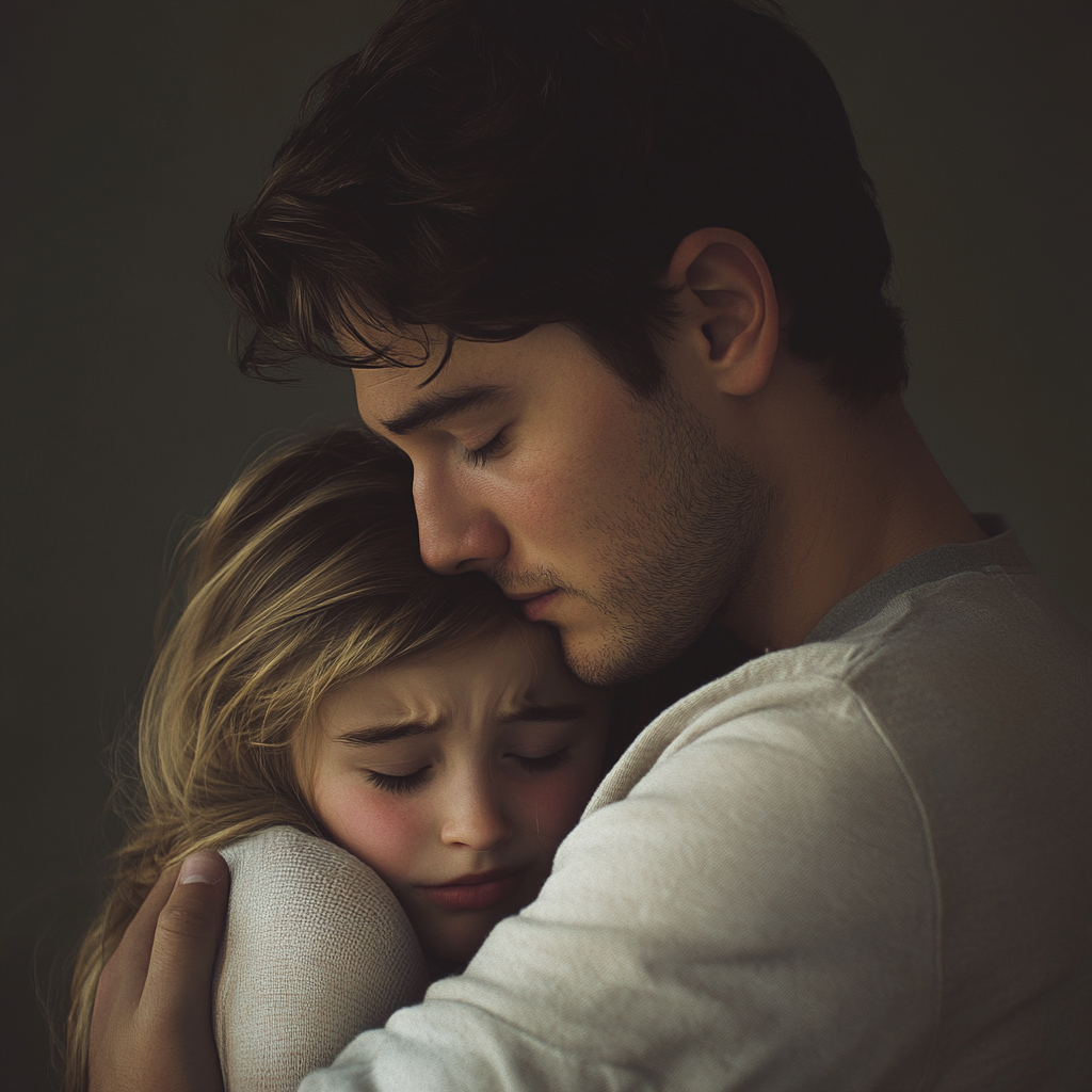 A man hugging his niece | Source: No source