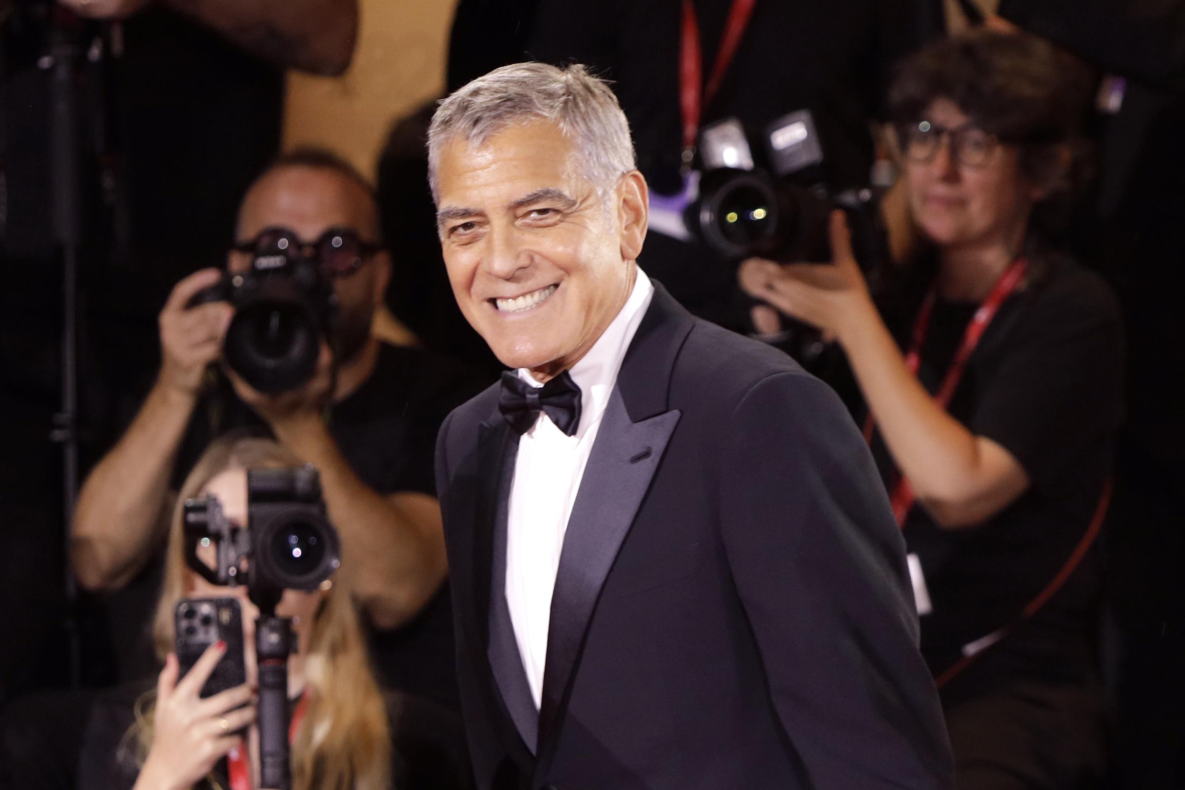 George Clooney attends the red carpet for the screening of the film "Jay Kelly" at the 82nd Venice Film Festival on August 28, 2025 | Source: Getty Images