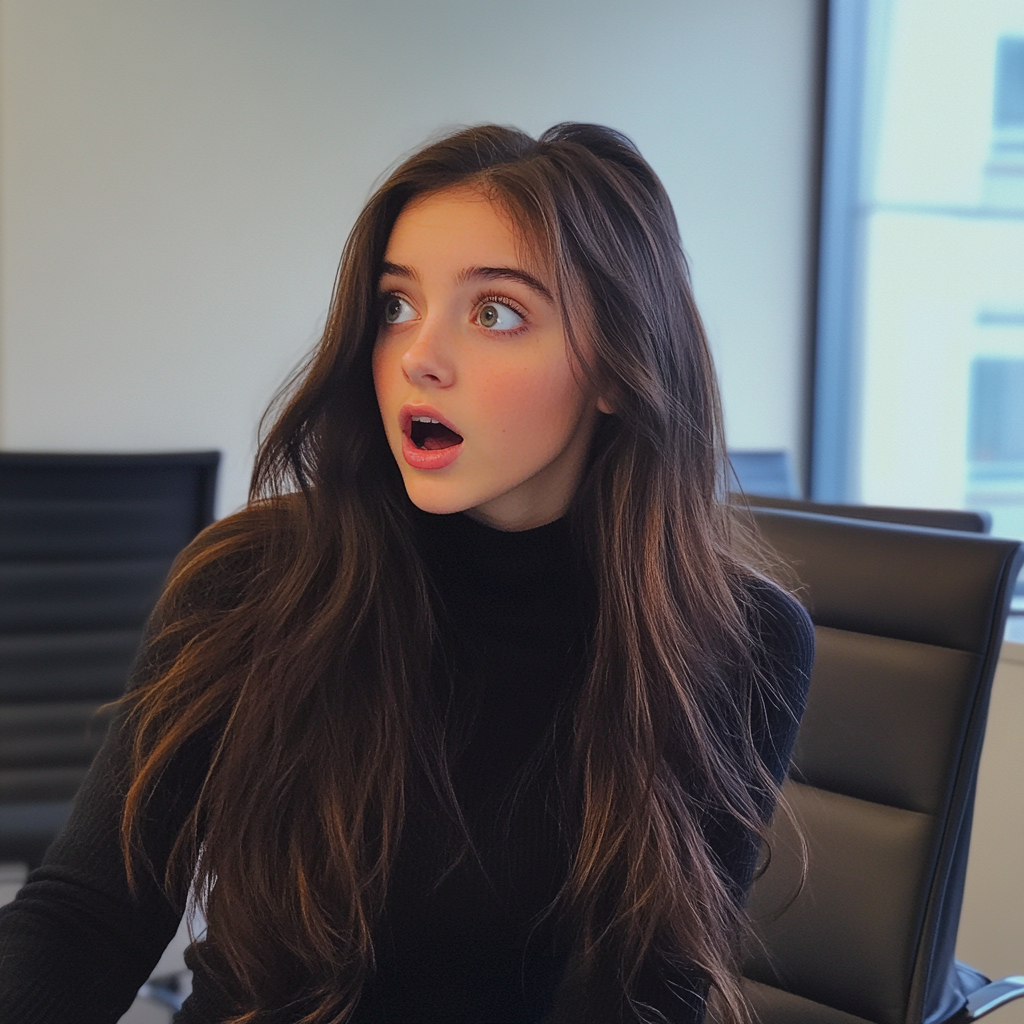 A surprised teenage girl | Source: No source