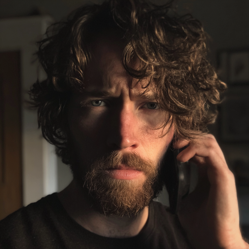 A man talking on a phone | Source: no source
